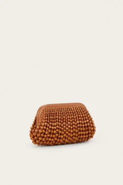NIA CLUTCH - CHESTNUT