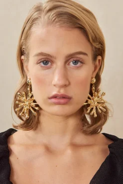 ODEYA EARRING - SHINY BRASS