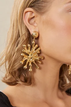 ODEYA EARRING - SHINY BRASS