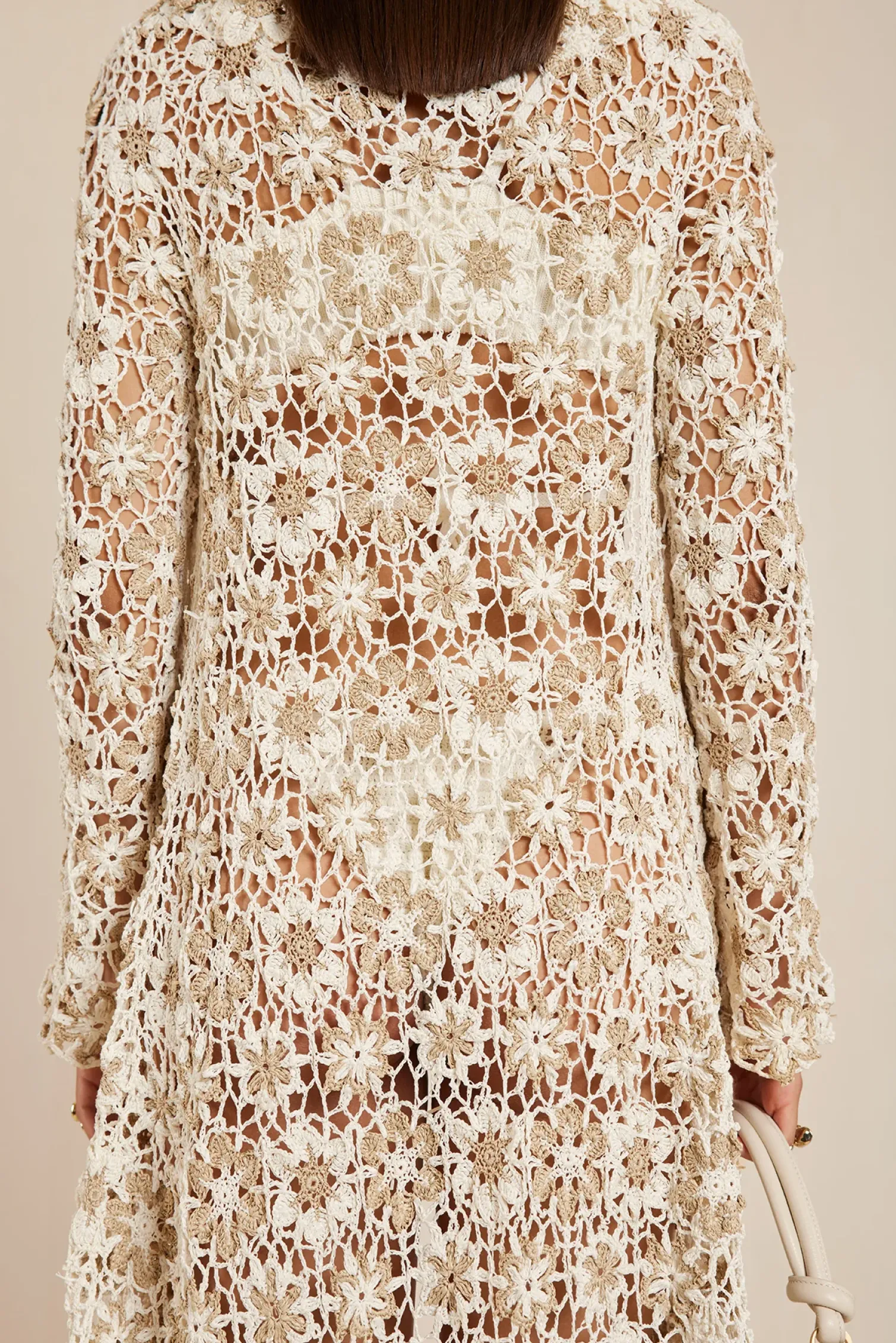 OLLIE CROCHET COVERUP - OFF WHITE ECRU