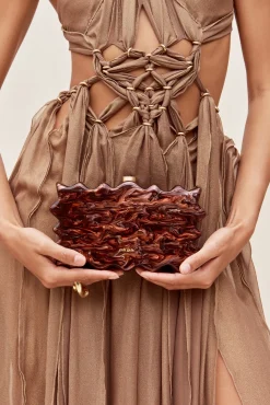 PALOMA CLUTCH - BRONZE
