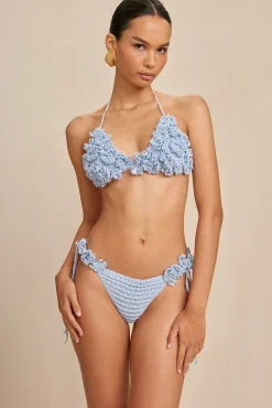 POLA CROCHET BIKINI TOP - MARINE