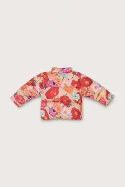 POLINA KIDS PUFFER - PAINTED FLORAL