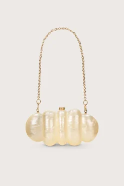 PUFFER CLUTCH - IVORY