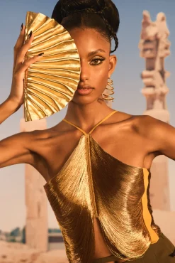QUELLA TOP - GOLD