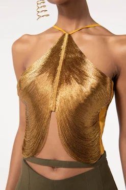 QUELLA TOP - GOLD