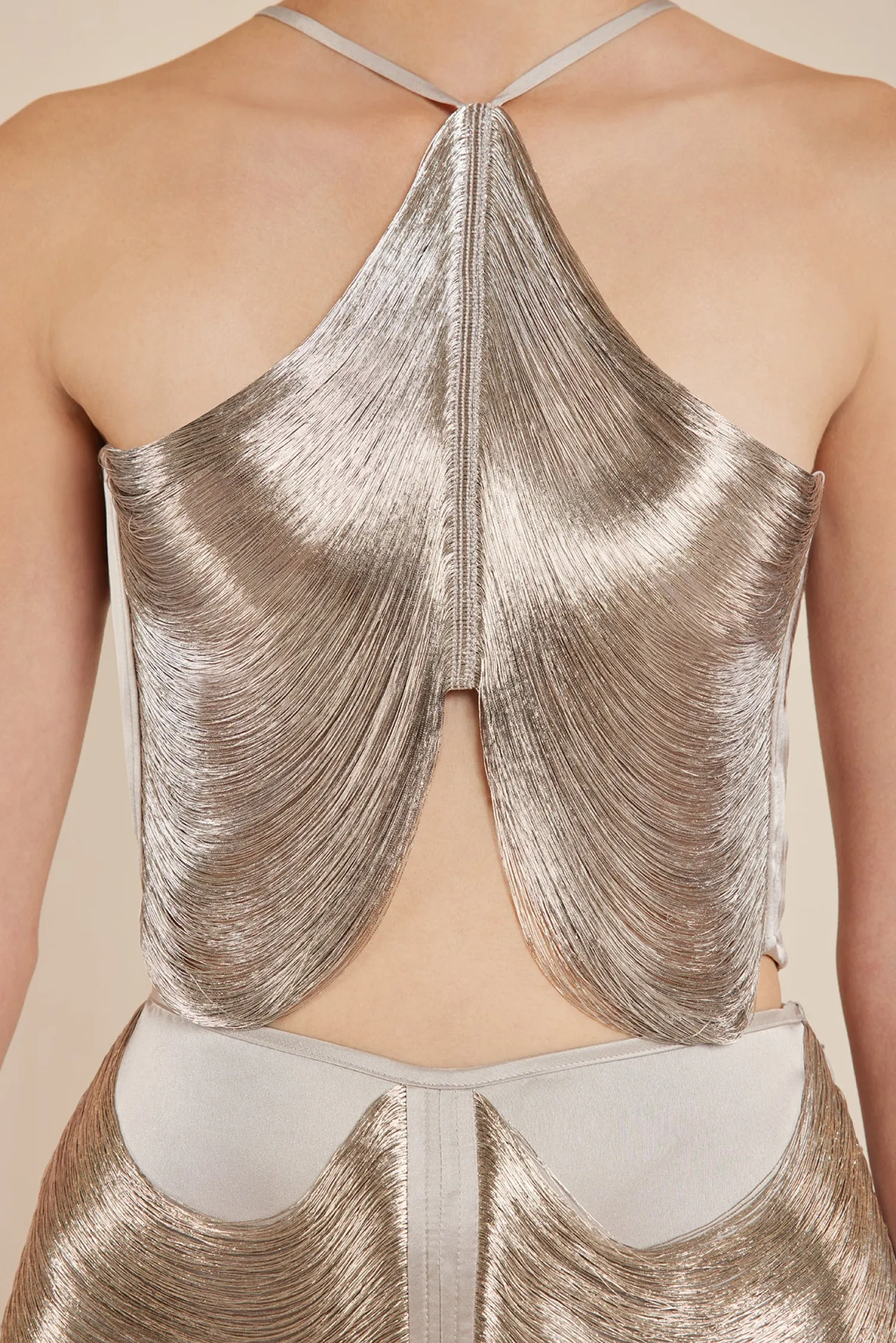 QUELLA TOP - SILVER