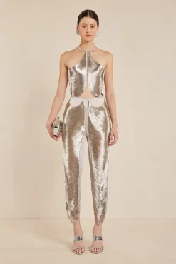 QUELLA TOP - SILVER
