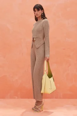 RAMSEY KNIT TOP - CHAMPAGNE
