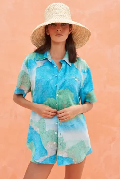 RAYN TOP - LANDSCAPE PRINT