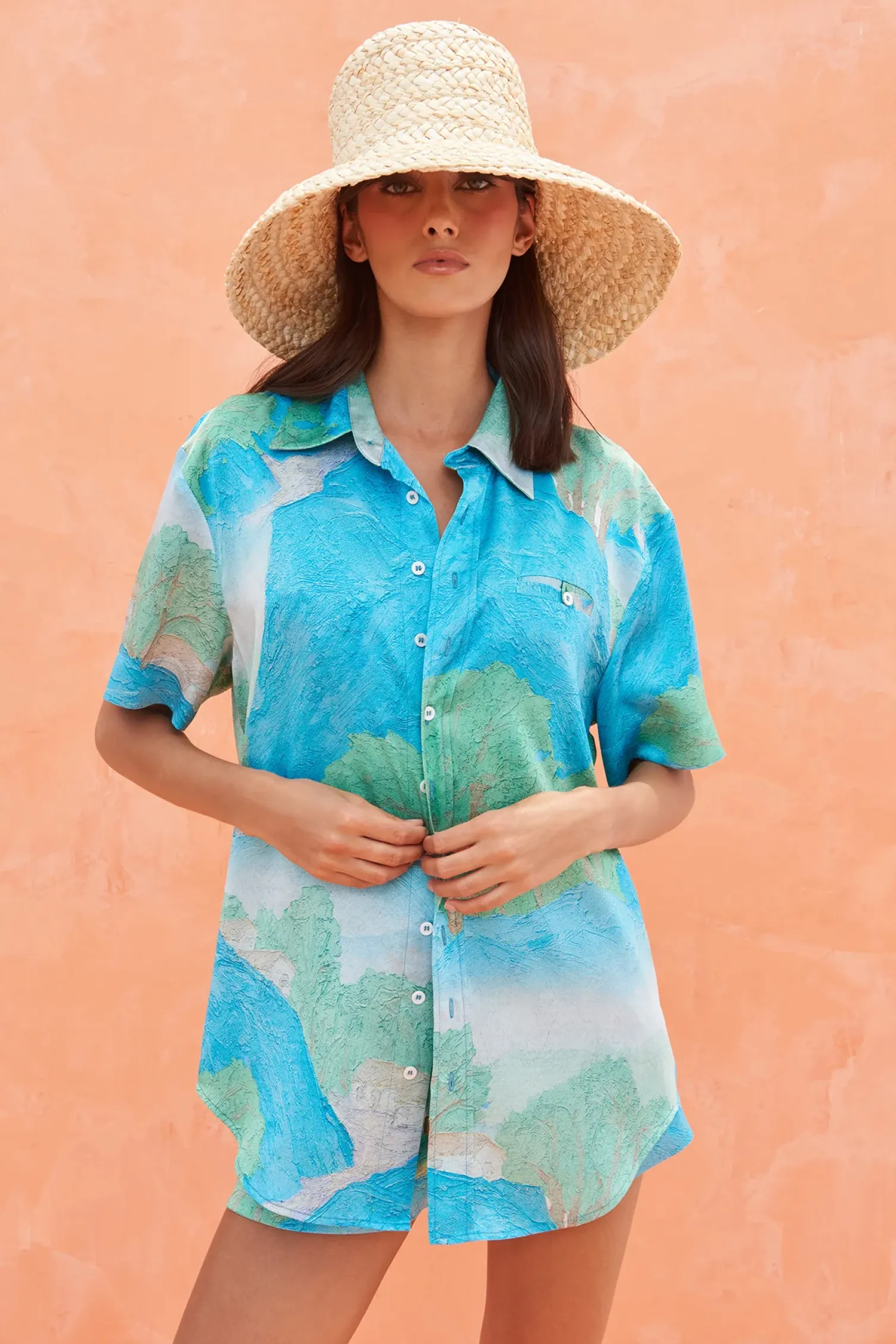 RAYN TOP - LANDSCAPE PRINT