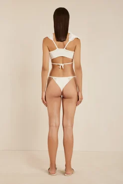 REINA CROCHET BIKINI BOTTOM - OFF WHITE