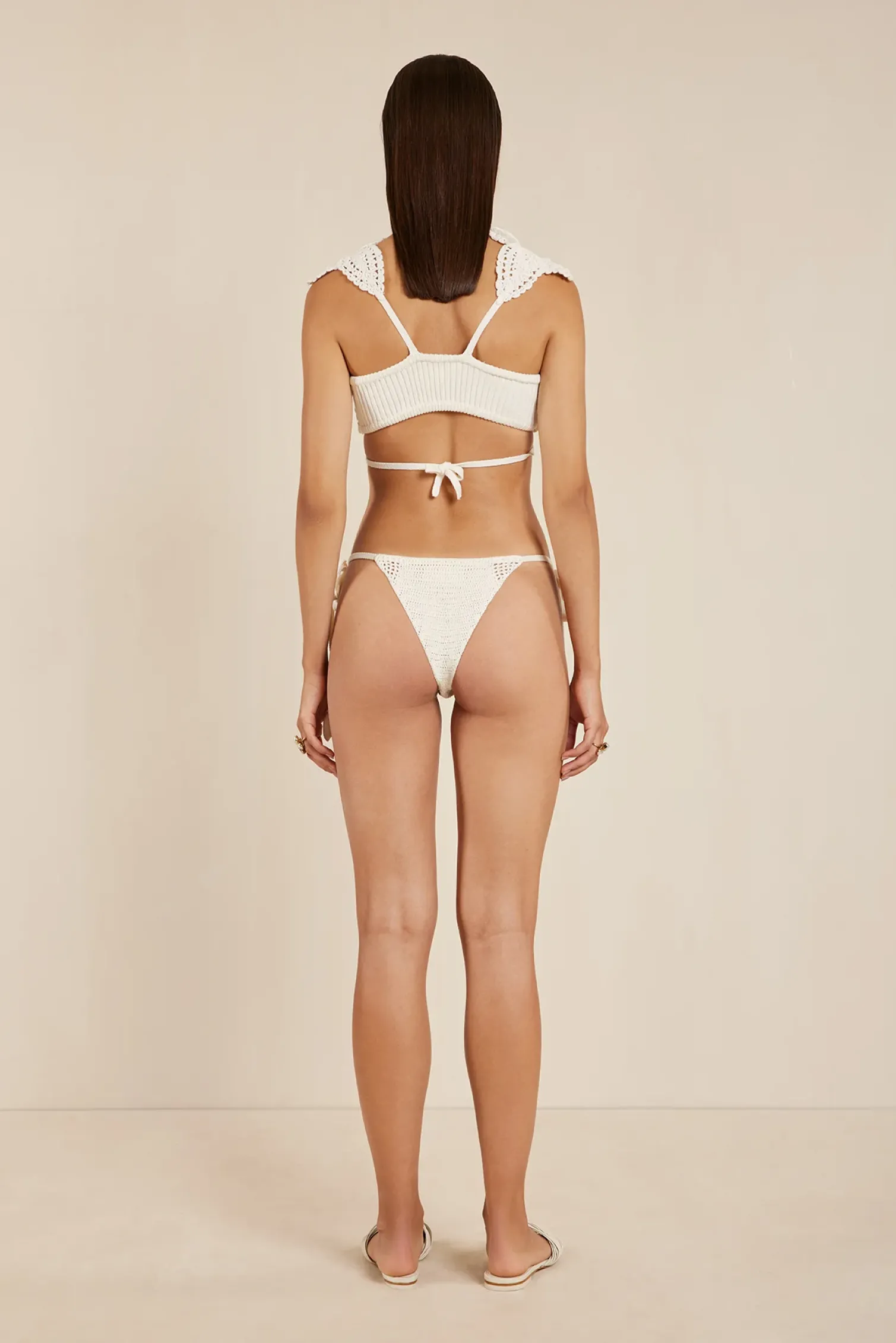 REINA CROCHET BIKINI TOP - OFF WHITE
