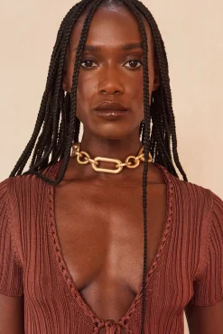 REYES NECKLACE - BRASS