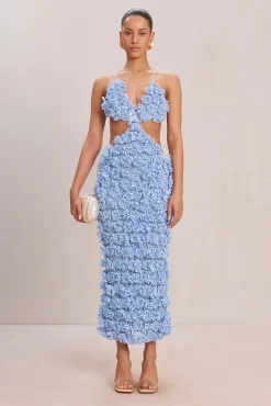 ROMANA CROCHET DRESS - MARINE