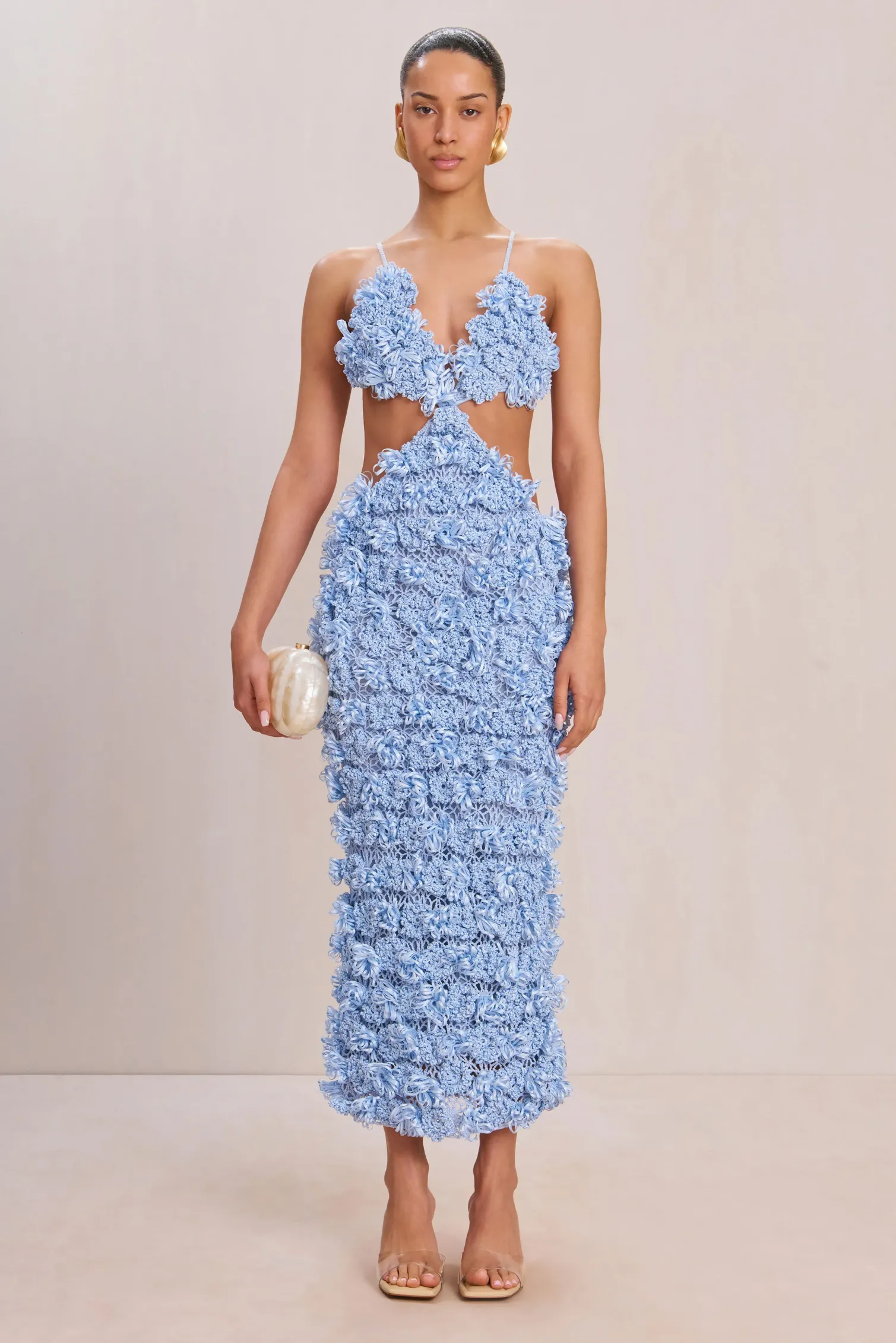 ROMANA CROCHET DRESS - MARINE