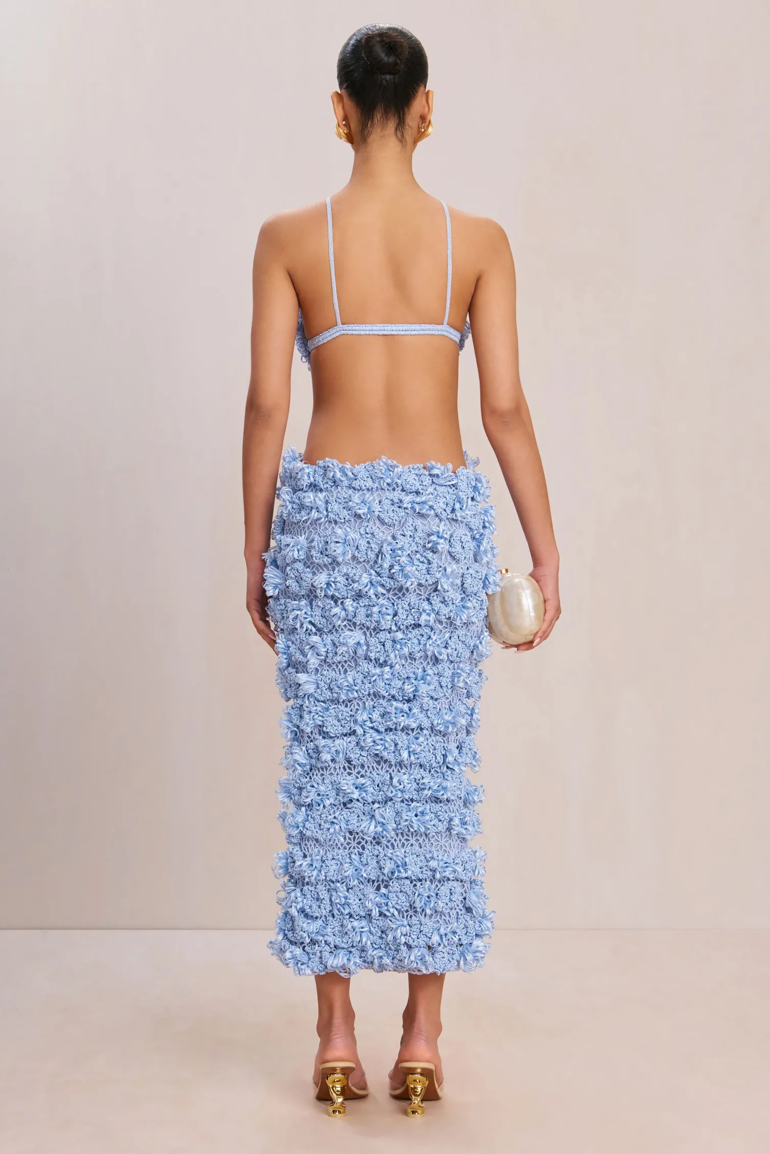 ROMANA CROCHET DRESS - MARINE