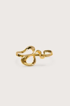 RUE HAND CUFF - SHINY BRASS