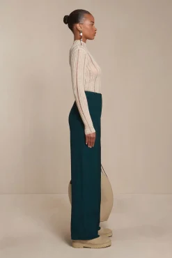 SKIVY KNIT TOP - MUSHROOM