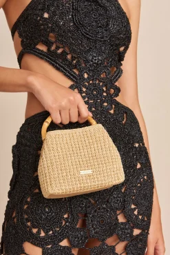 SOLENE MINI CROSSBODY BAG - NATURAL