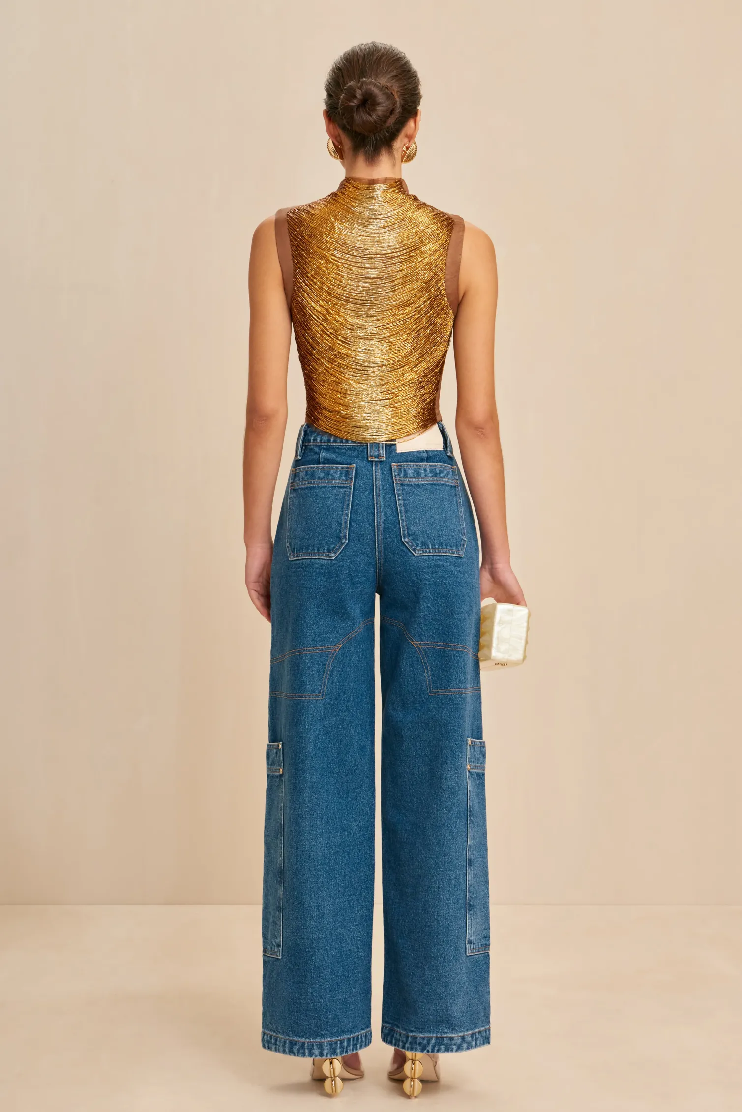 TARAJI TOP - BRONZE