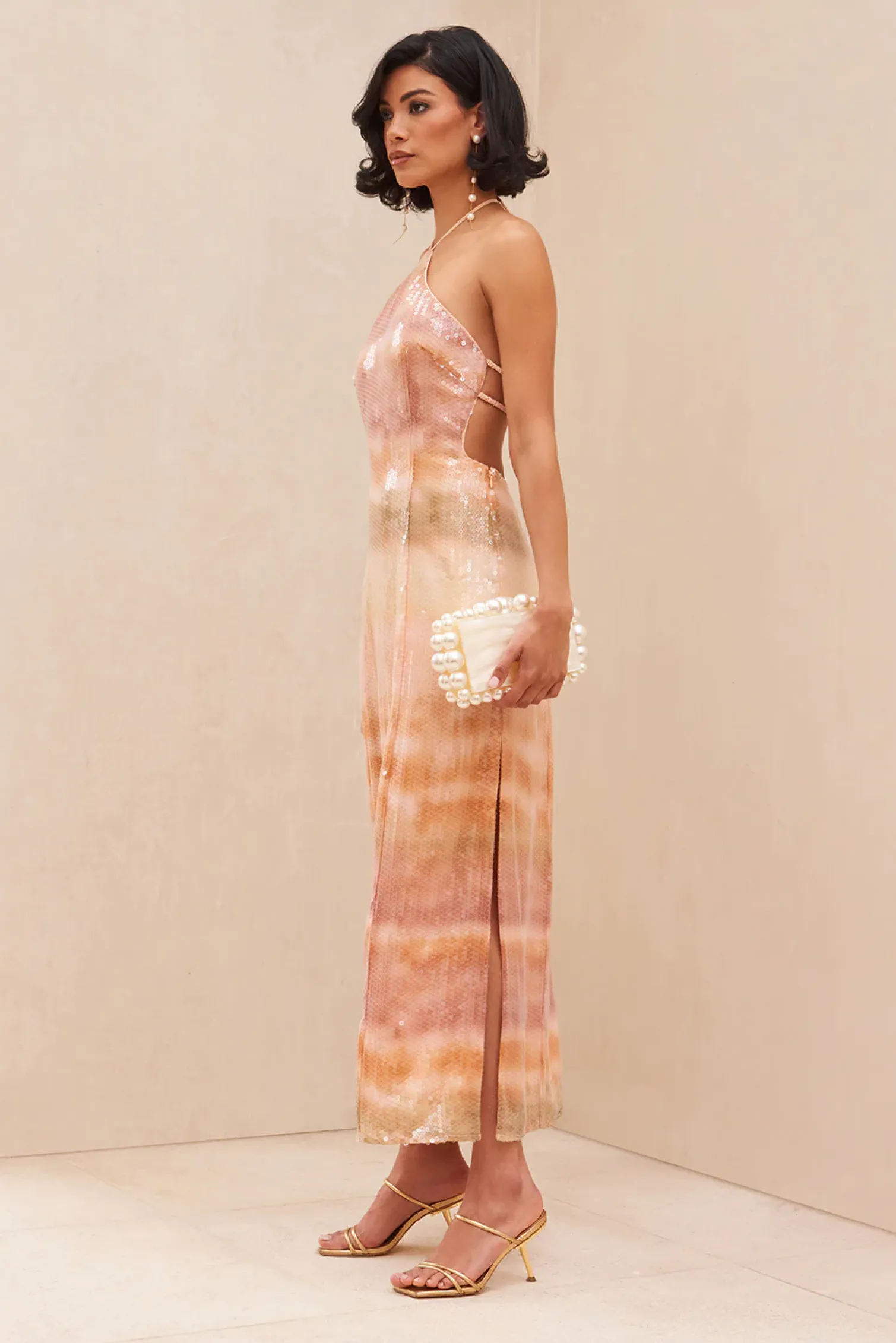 TASMIN DRESS - DUSTY DYE