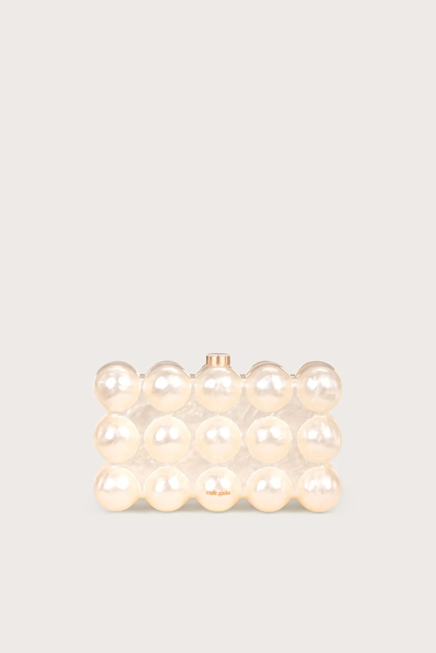 THE BUBBLE CLUTCH - IVORY