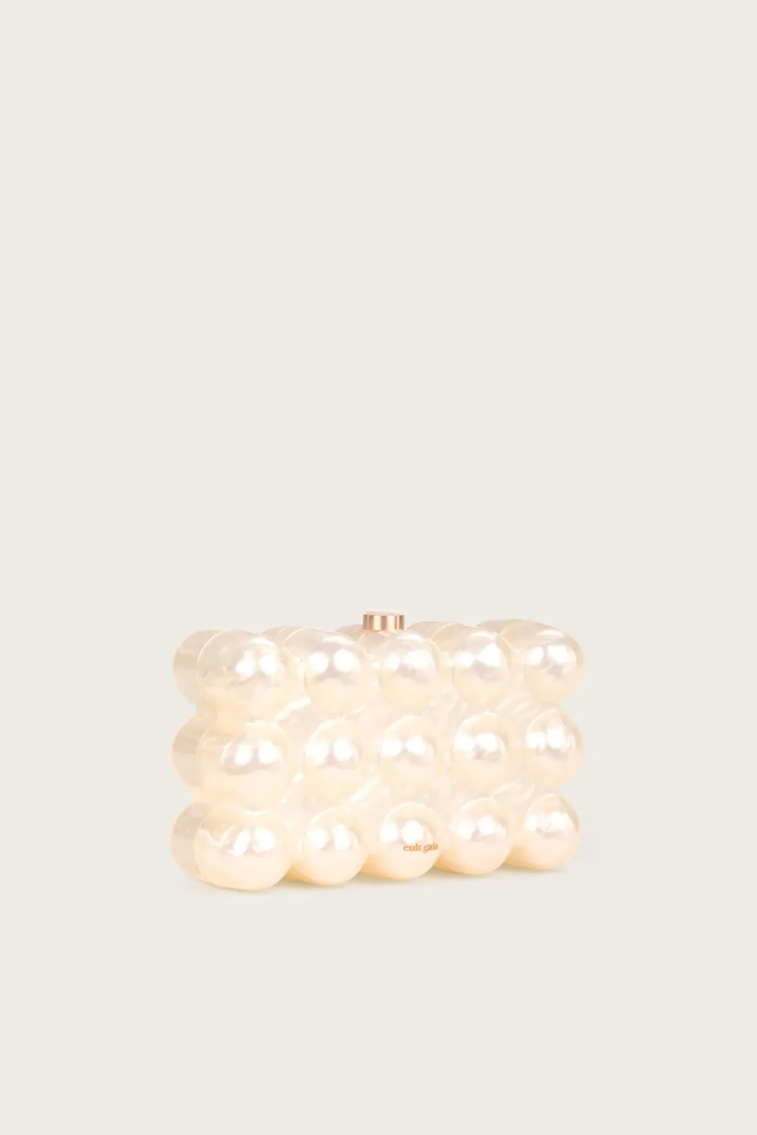 THE BUBBLE CLUTCH - IVORY