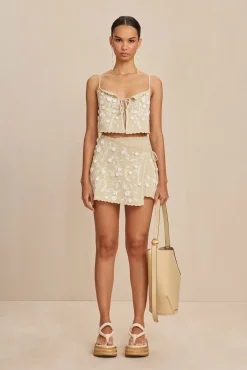 TILDA KNIT SKIRT - BEACH COMBO