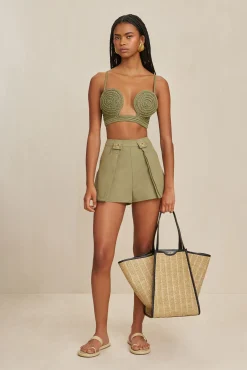 VIVIANA CROCHET TOP - TEA