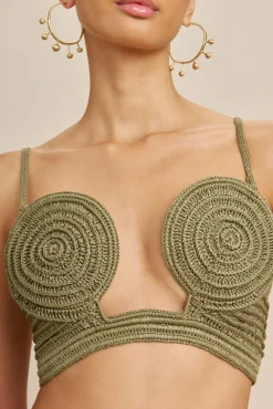 VIVIANA CROCHET TOP - TEA