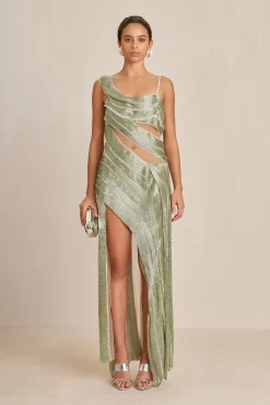 WHITNEY GOWN - LIGHT HONEYDEW