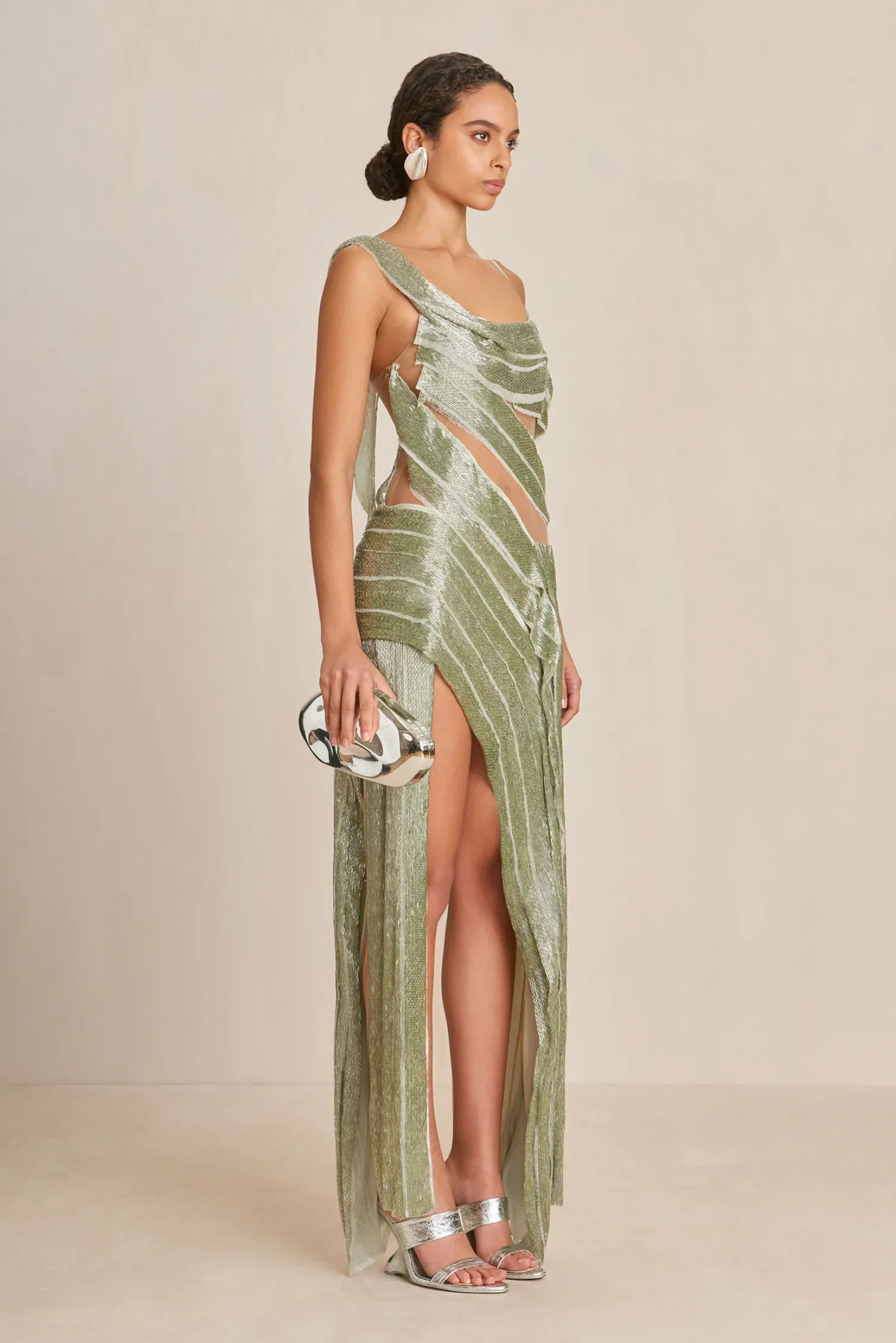 WHITNEY GOWN - LIGHT HONEYDEW
