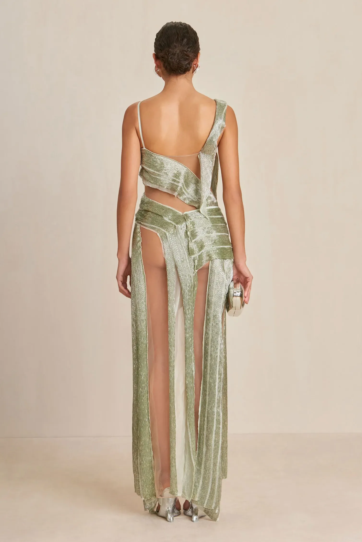WHITNEY GOWN - LIGHT HONEYDEW
