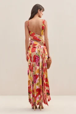 WHITNEY GOWN - PAINTED FLORAL