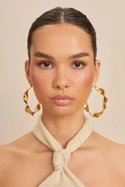 YAEL EARRING - SHINY BRASS