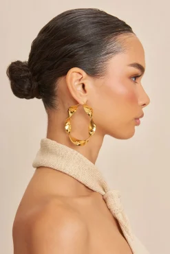 YAEL EARRING - SHINY BRASS