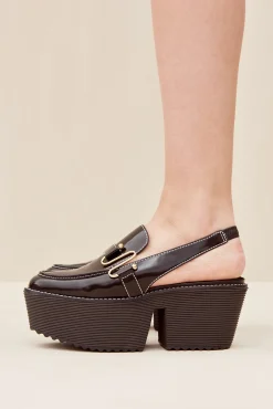 YESSIE SLING BACK - BLACK